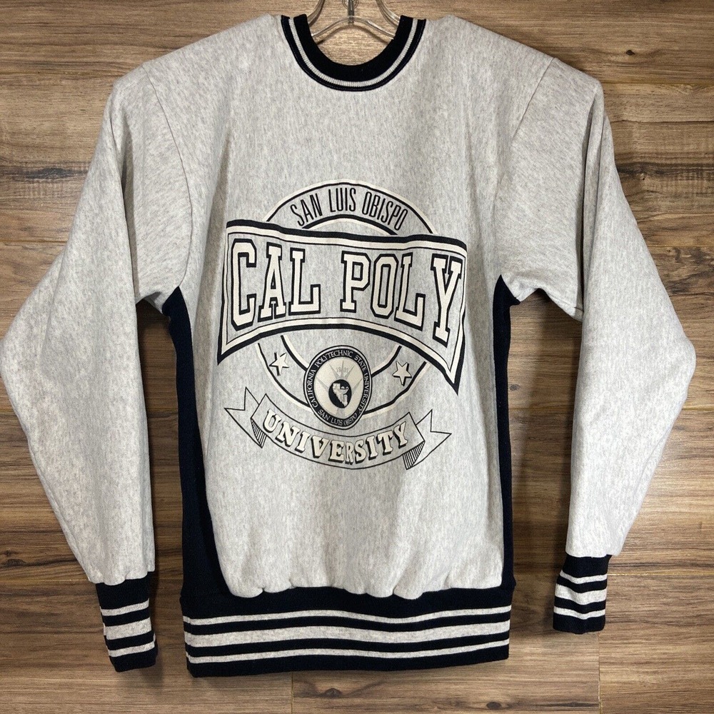 Vintage Cal Poly Collection San Luis Obispo Sweatshirt Unisex Men Large USA Made
